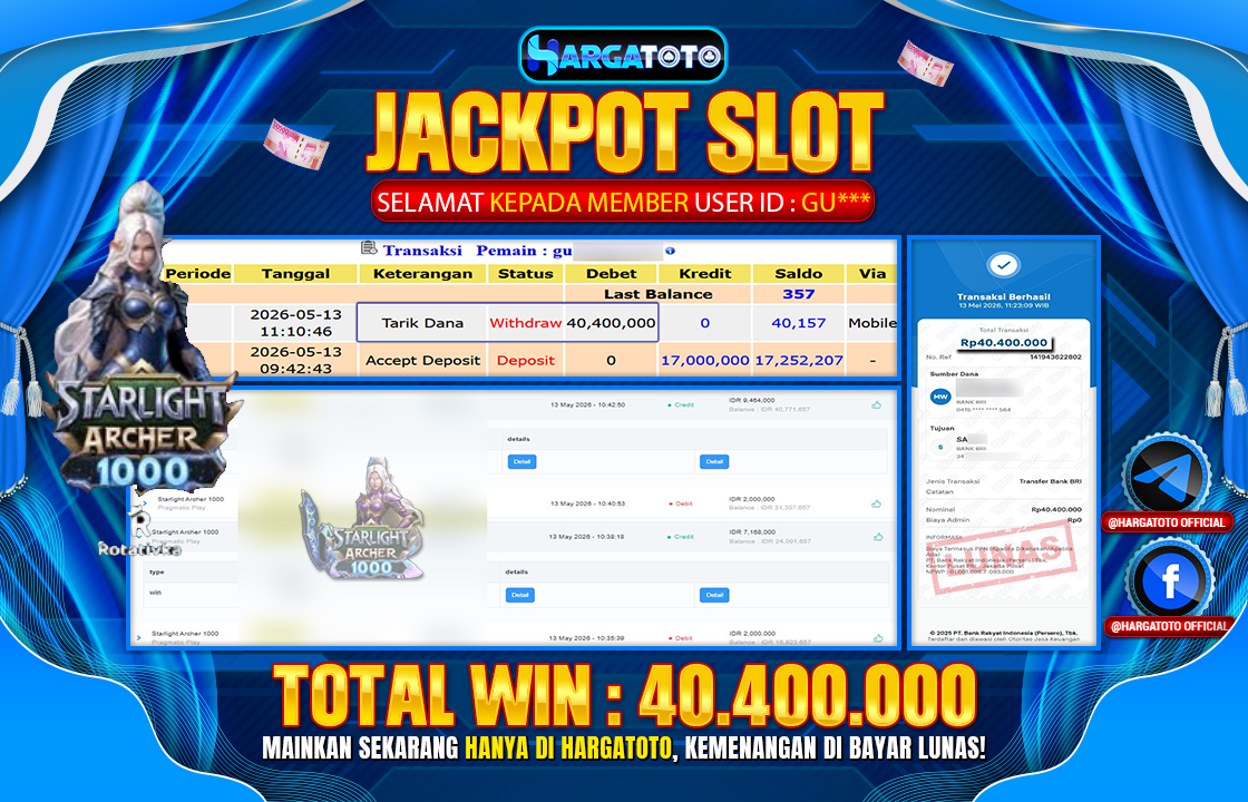 Bukan Sekadar Angka Layar. Rp 40.400.000 Tunai Pindah Tangan ke Member HARGATOTO.