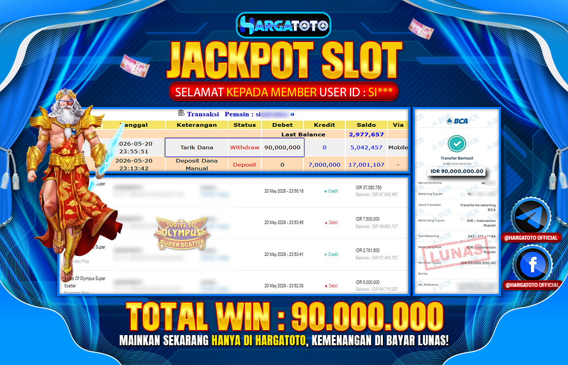 Bukan Sekadar Angka Layar. Rp 90.000.000 Tunai Pindah Tangan ke Member HARGATOTO.