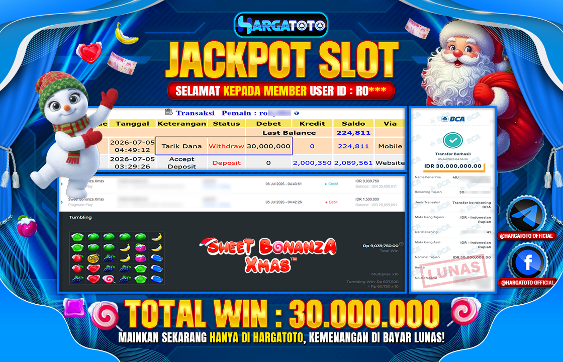 Bukan Sekadar Angka Layar. Rp 30.000.000 Tunai Pindah Tangan ke Member HARGATOTO.