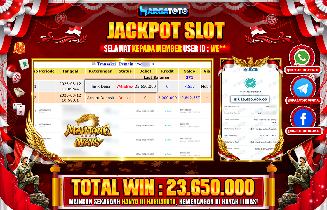 Bukan Sekadar Angka Layar. Rp 23.650.000 Tunai Pindah Tangan ke Member HARGATOTO.