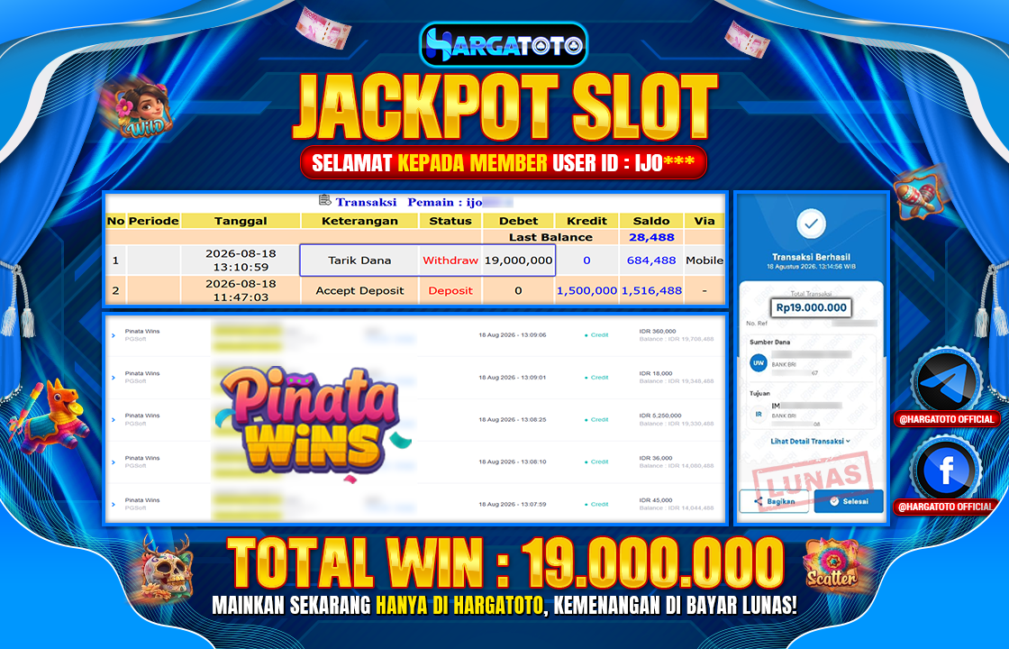 Bukan Sekadar Angka Layar. Rp 19.000.000 Tunai Pindah Tangan ke Member HARGATOTO.