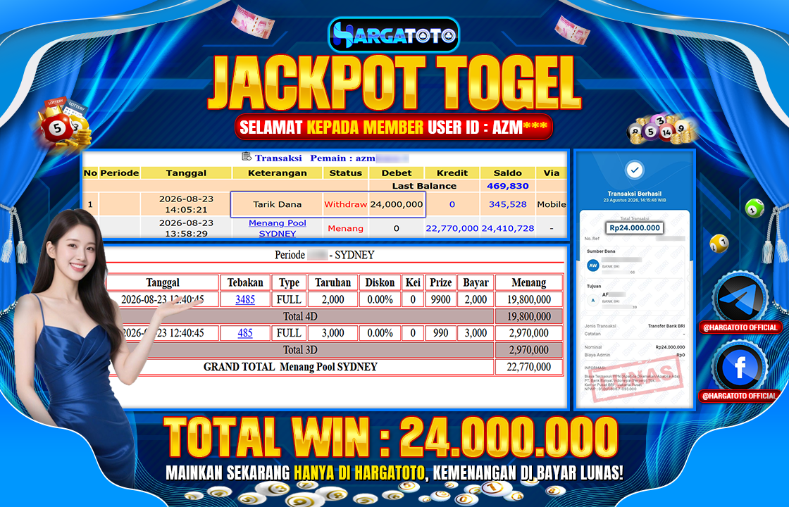 Bukan Sekadar Angka Layar. Rp 24.000.000 Tunai Pindah Tangan ke Member HARGATOTO.